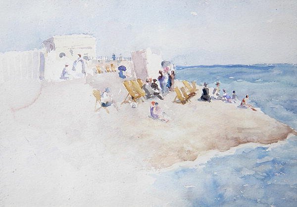 Bathing Station at St. Leonards-on-Sea by Theodore Roussel