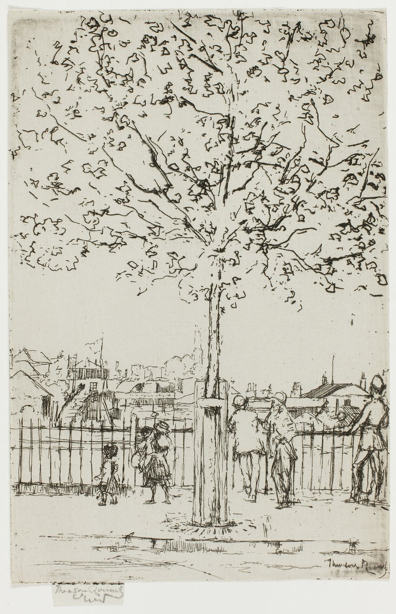 Chelsea Embankment, June, 5 p.m., 1889 by Theodore Roussel