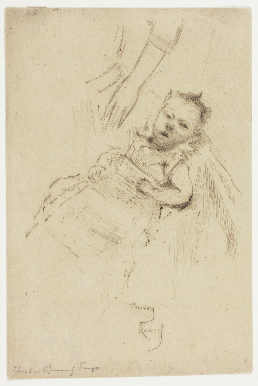 Portrait of Margery Chambers, Aged Ten Weeks by Theodore Roussel