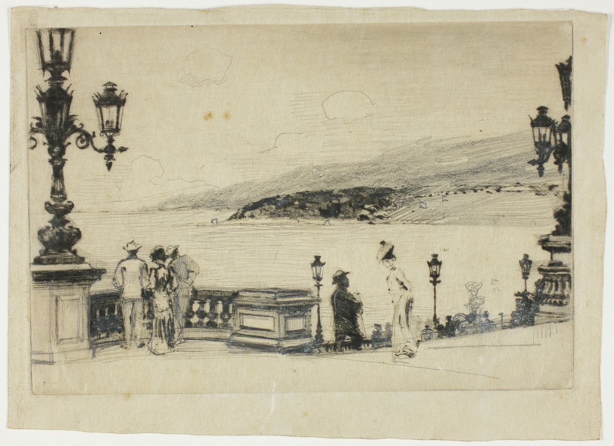 Study for The Terrace, Monte Carlo by Theodore Roussel