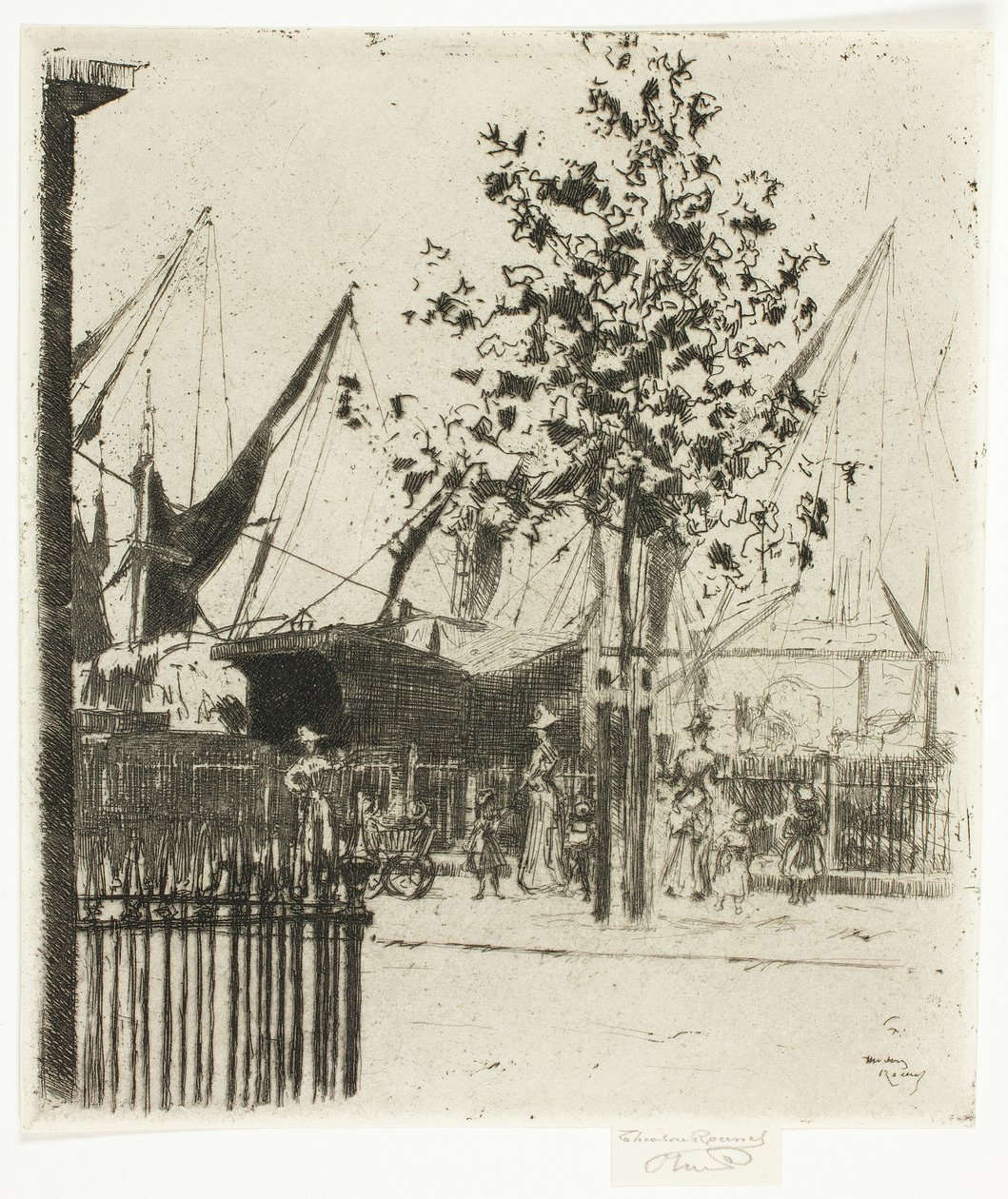 The Corner of Luna Street, Chelsea Embankment by Theodore Roussel