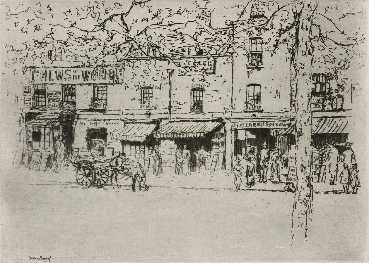 The Street, Chelsea Embankment by Theodore Roussel