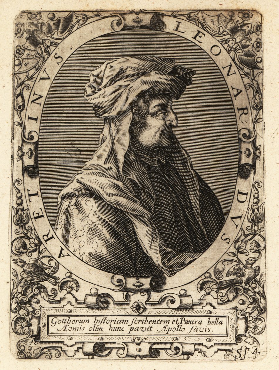 Leonardo Bruni, Italian Humanist, Historian and Statesman by Theodore de Bry
