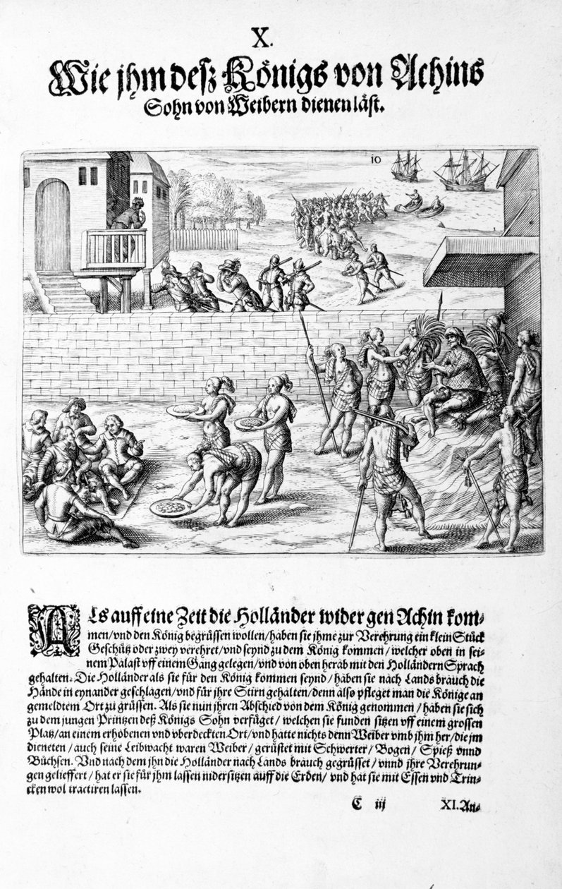 Offerings to the King, 1606 by Theodore de Bry