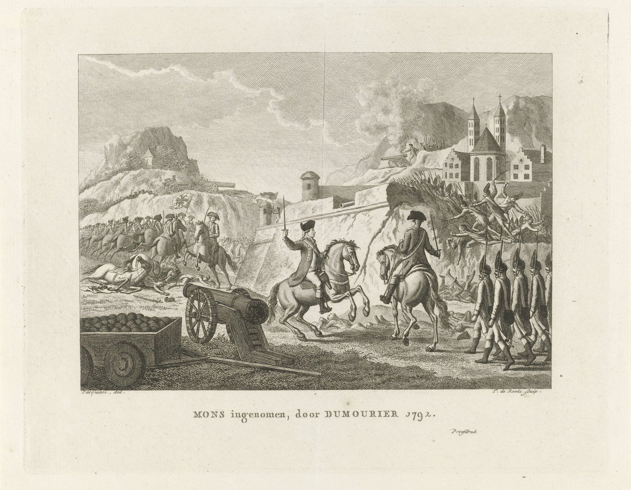Capture of Mons, 1792 by Theodorus de Roode