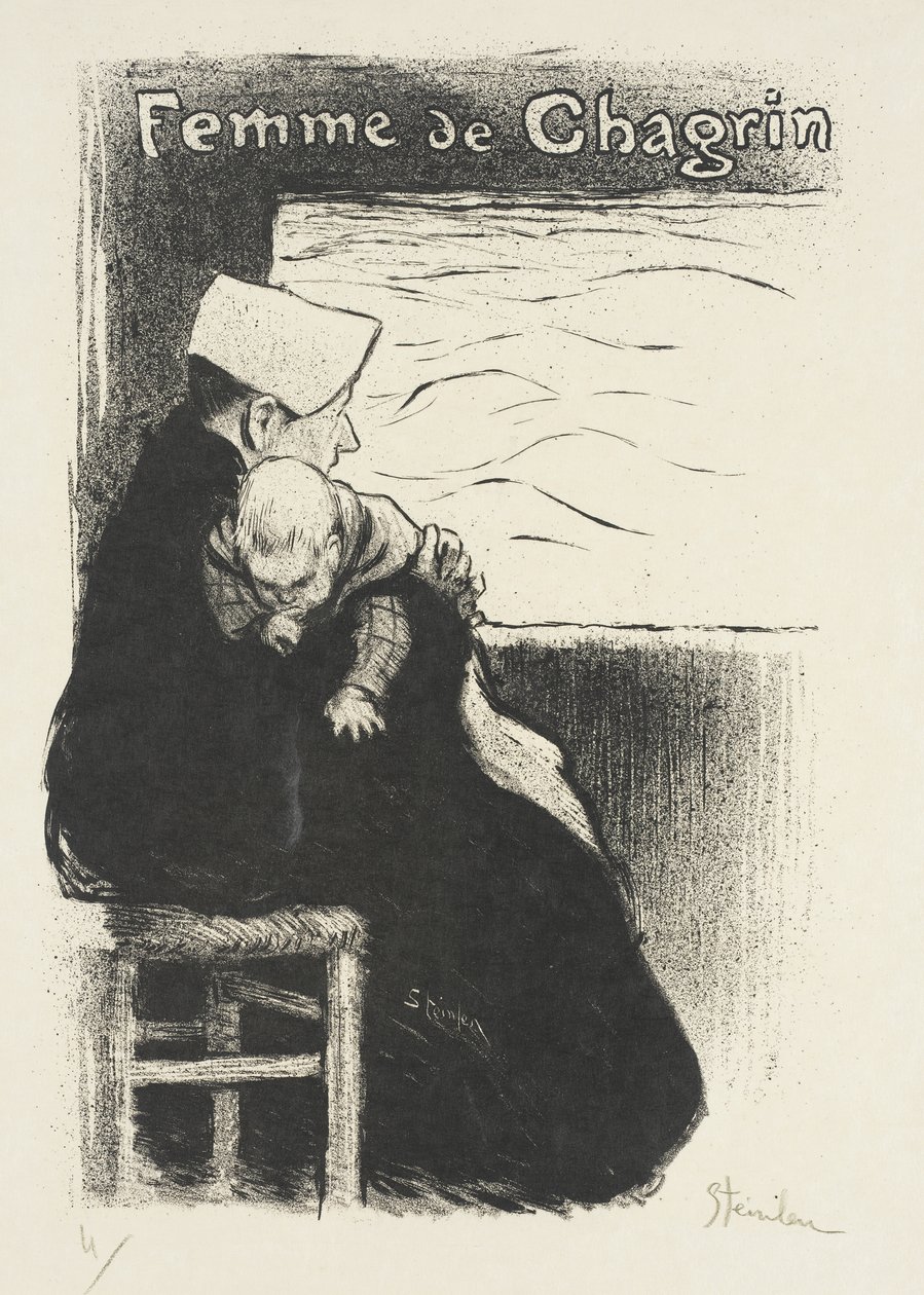 Woman of Sorrow by Théophile Alexandre Steinlen