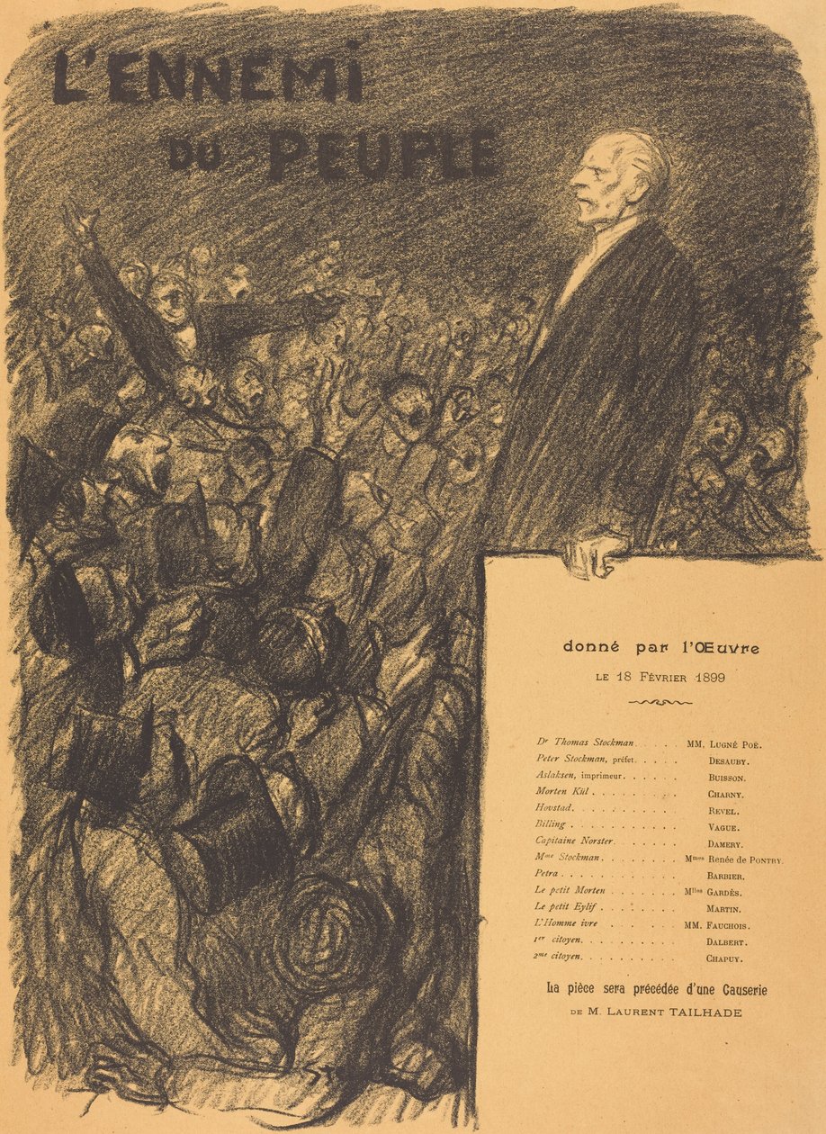 The Enemy of the People by Théophile Alexandre Steinlen