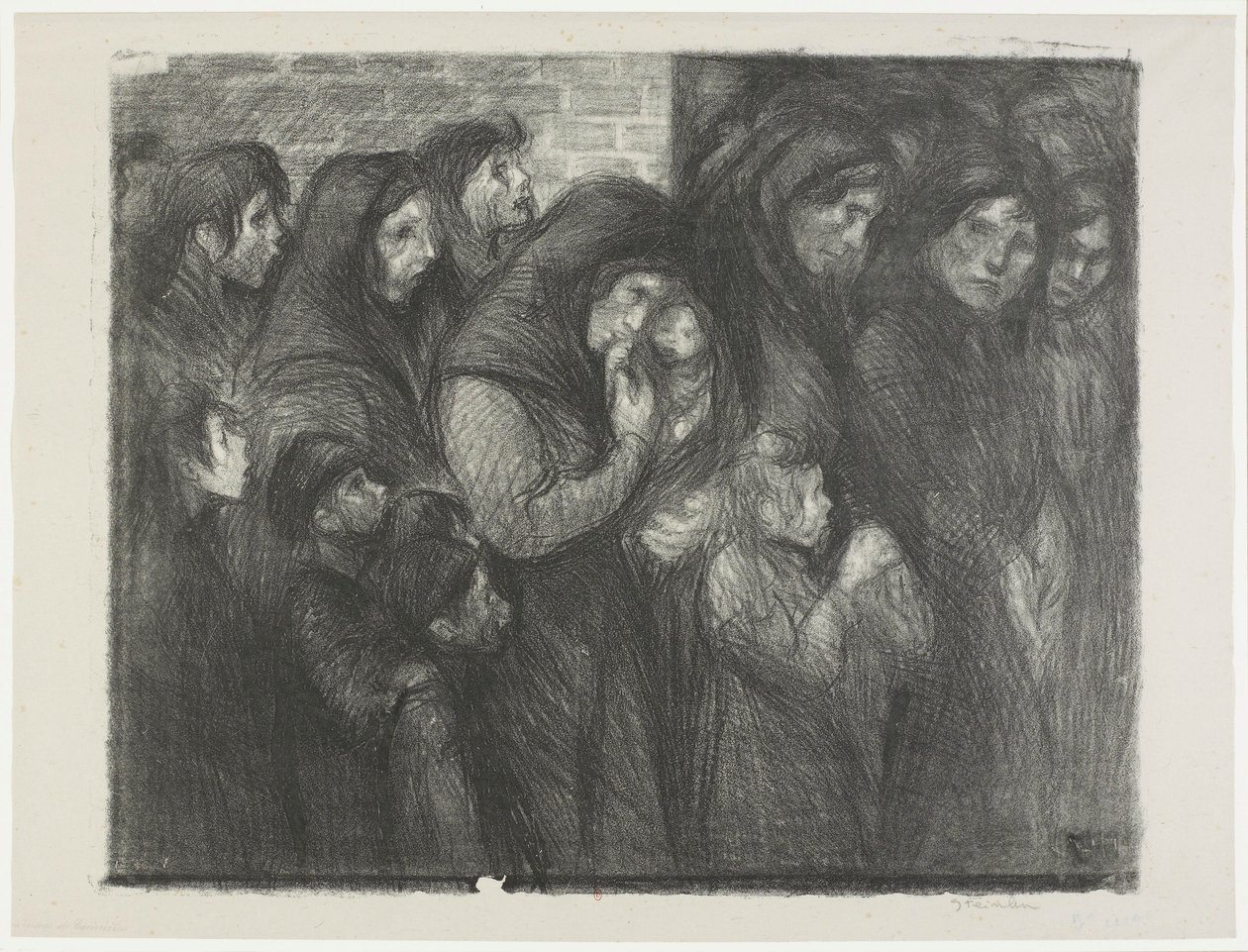 [The Widows of Courrières] by Théophile Alexandre Steinlen