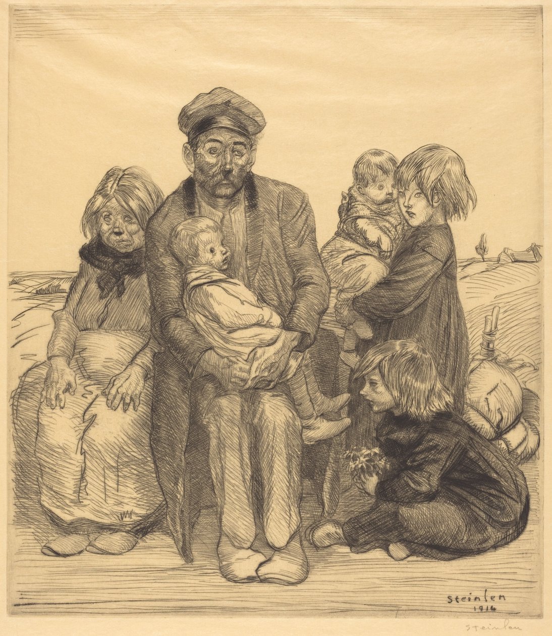 Poor People by Théophile Alexandre Steinlen