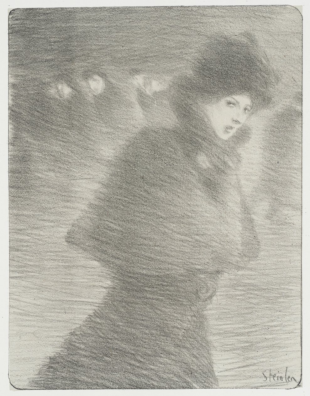 A Woman Passing By by Théophile Alexandre Steinlen