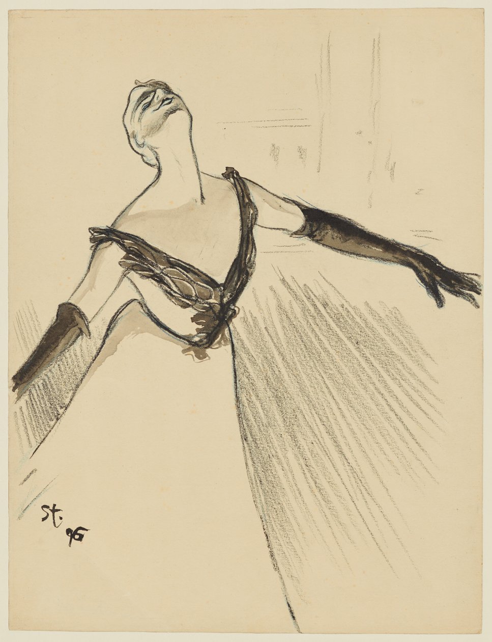 Yvette Guilbert by Théophile Alexandre Steinlen