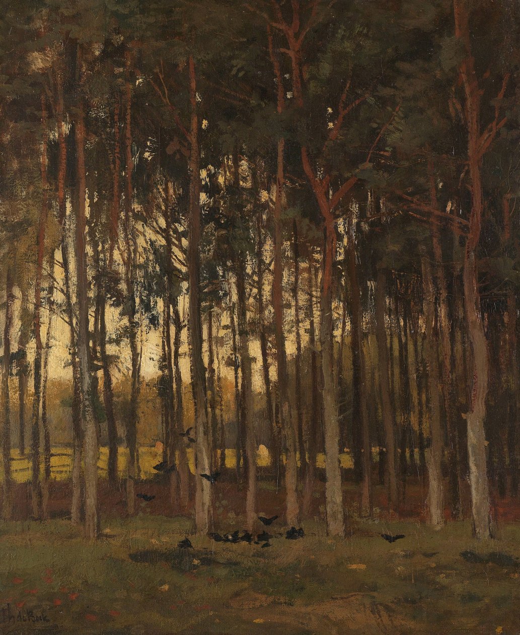 View in the Woods by Theophile de Bock