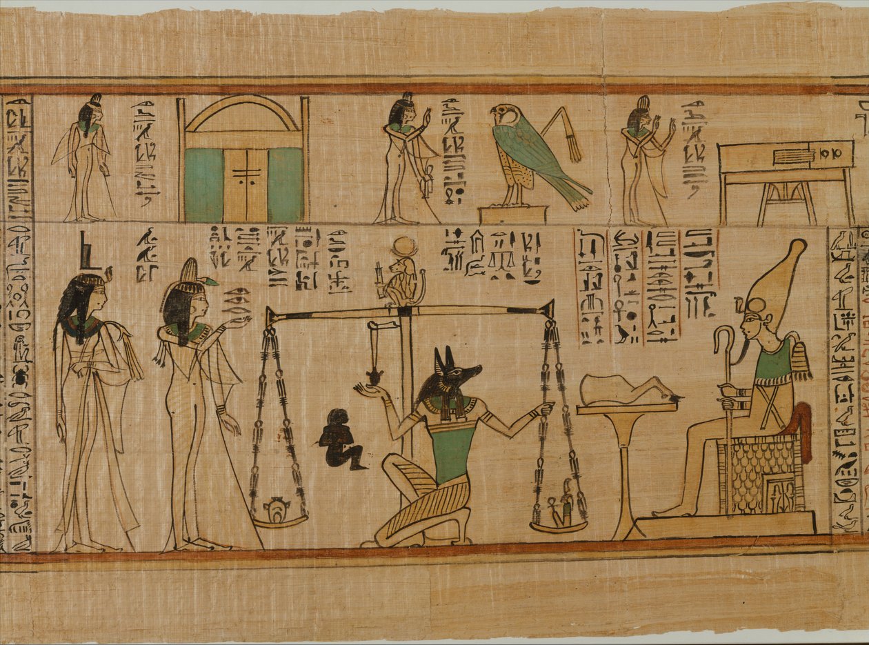 The Singer of Amun Nanys Funerary Papyrus, c.1050 BC by Third Intermediate Period Egyptian