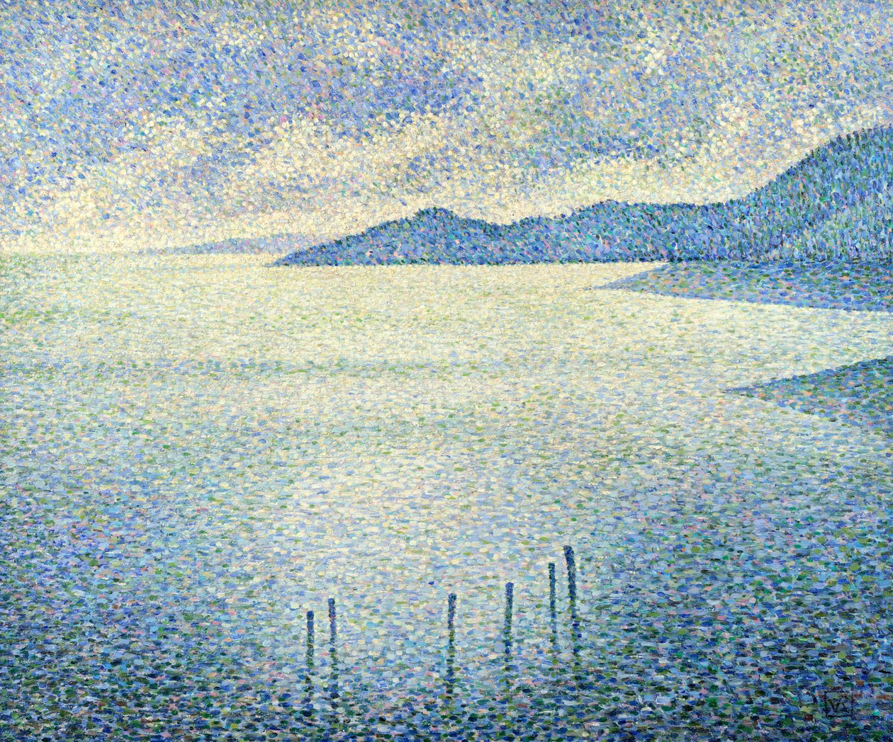 Coastal Scene by Théo van Rysselberghe