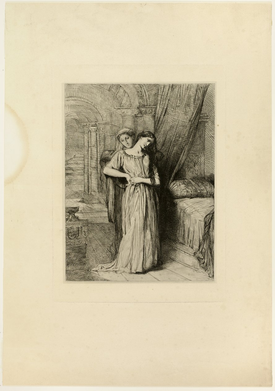 If I Do Die Before Thee, plate eight from Othello by Théodore Chassériau