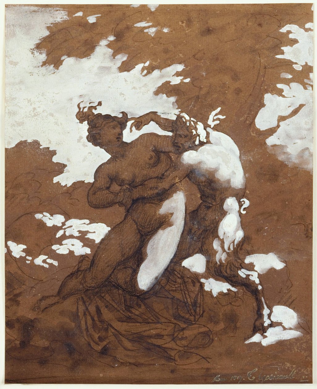 Satyr and Nymph, 1817 by Theodore Gericault
