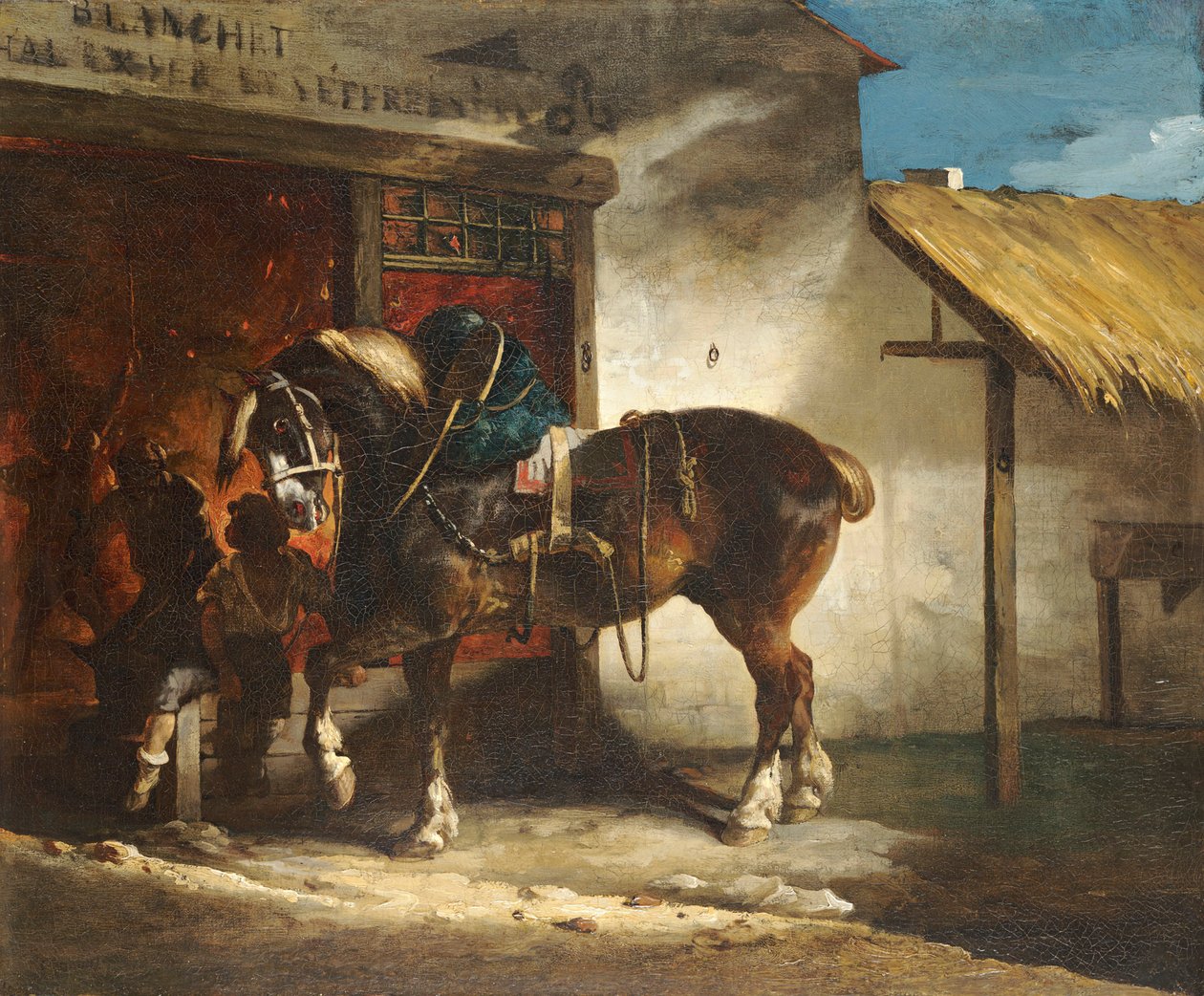 The Village Forge, circa 1822 by Theodore Gericault