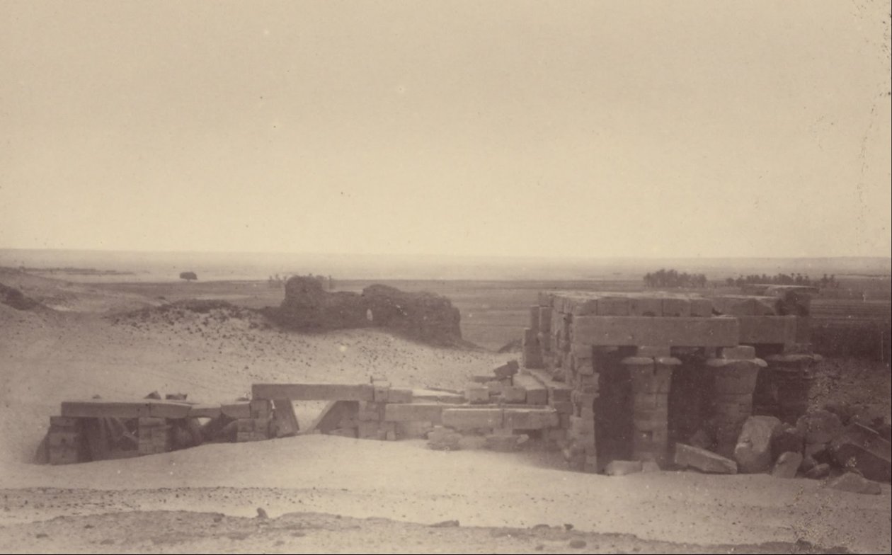 Close View of the Temple of Ombos by Théodule Devéria