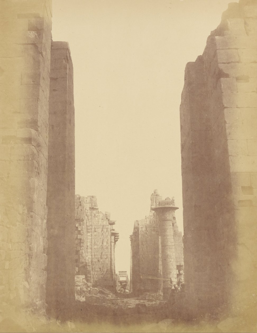 Karnak, View Through the Hypostyle Room by Théodule Devéria