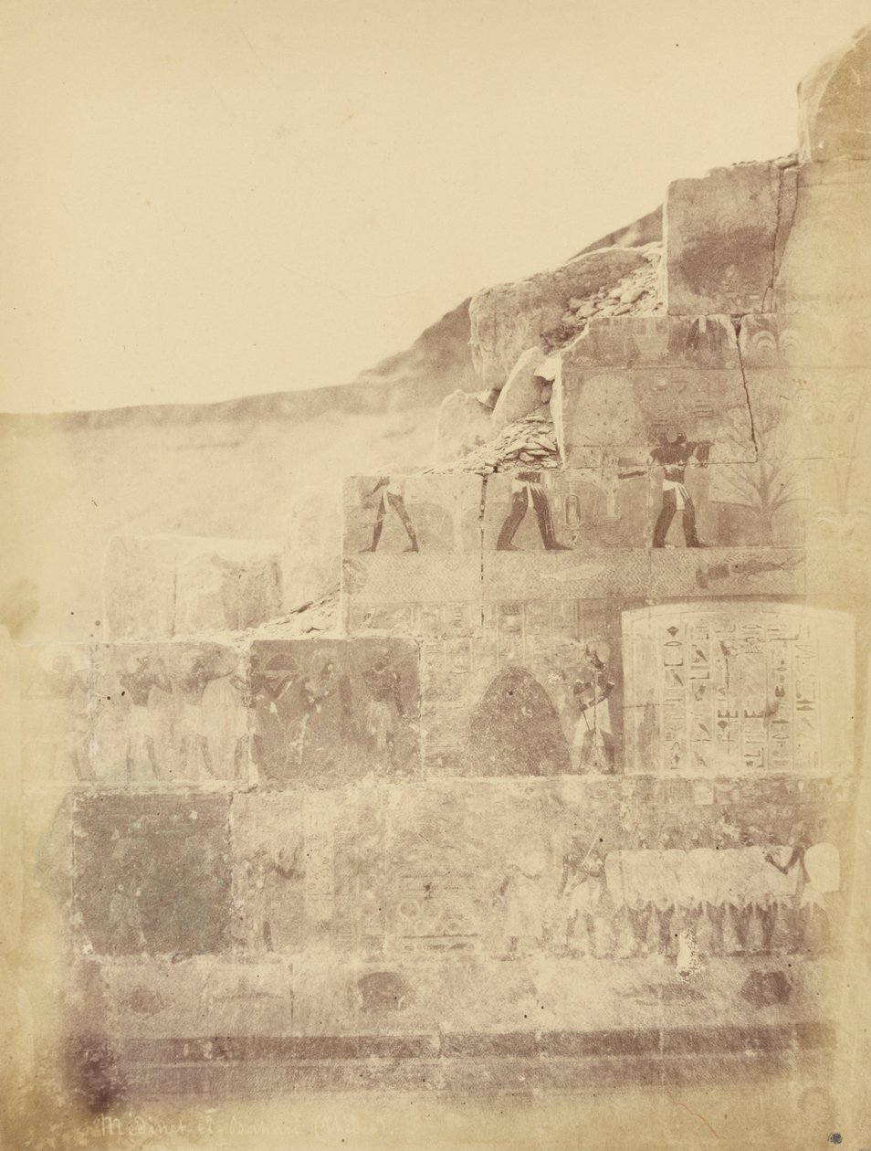 Medinet-el-Bahari (Thebes) by Théodule Devéria