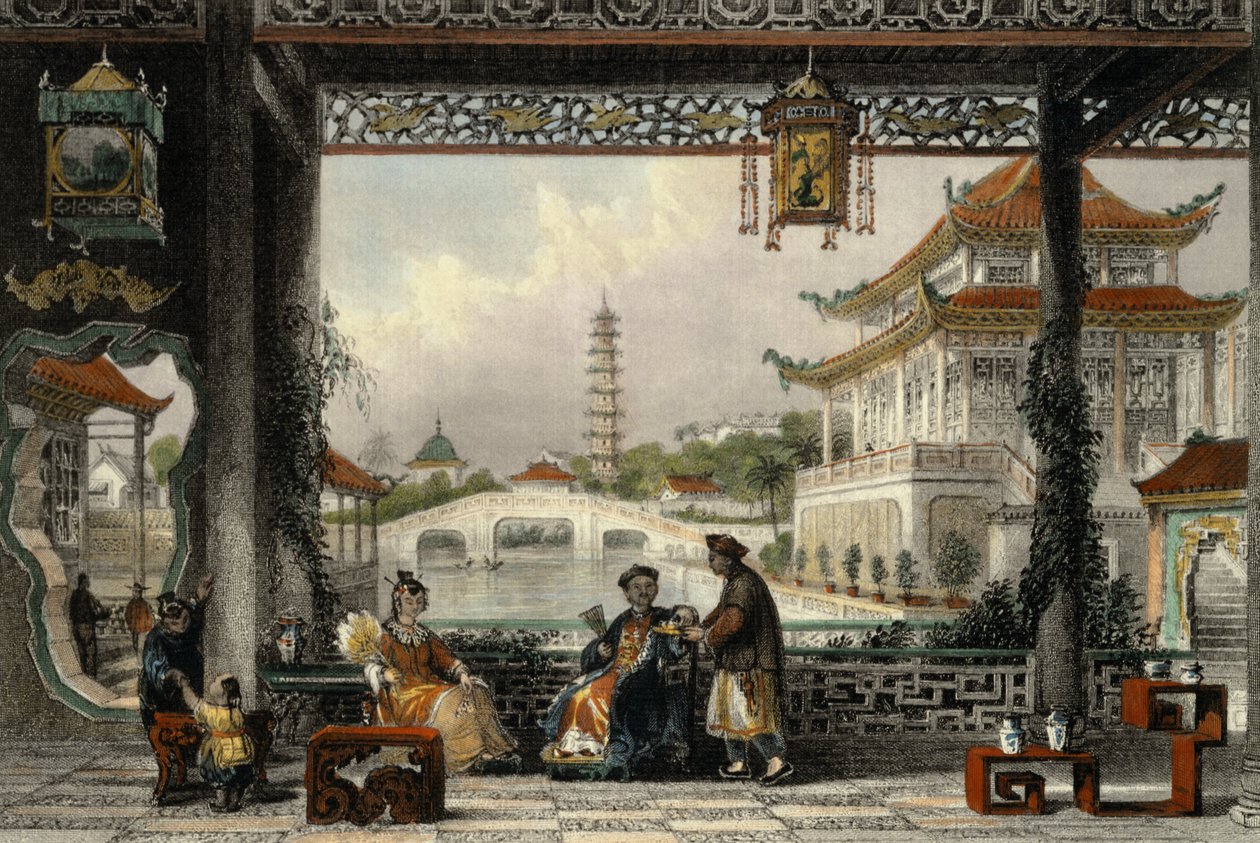 Pavilion and Gardens of a Mandarin near Peking, from 