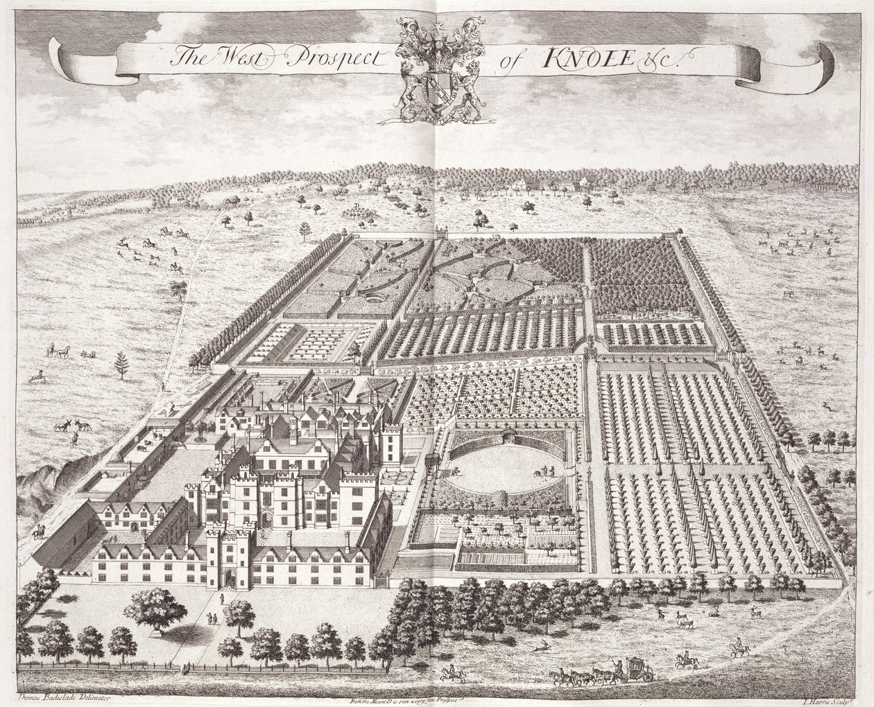 The West Prospect of Knole, from 