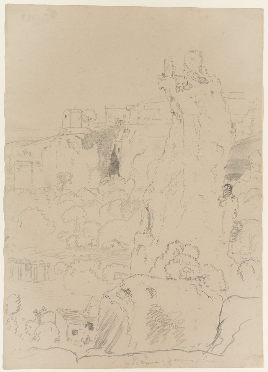 Ear of Dionysus in the Latomia del Paradiso, Syracuse, Sicily, 1842 by Thomas Cole