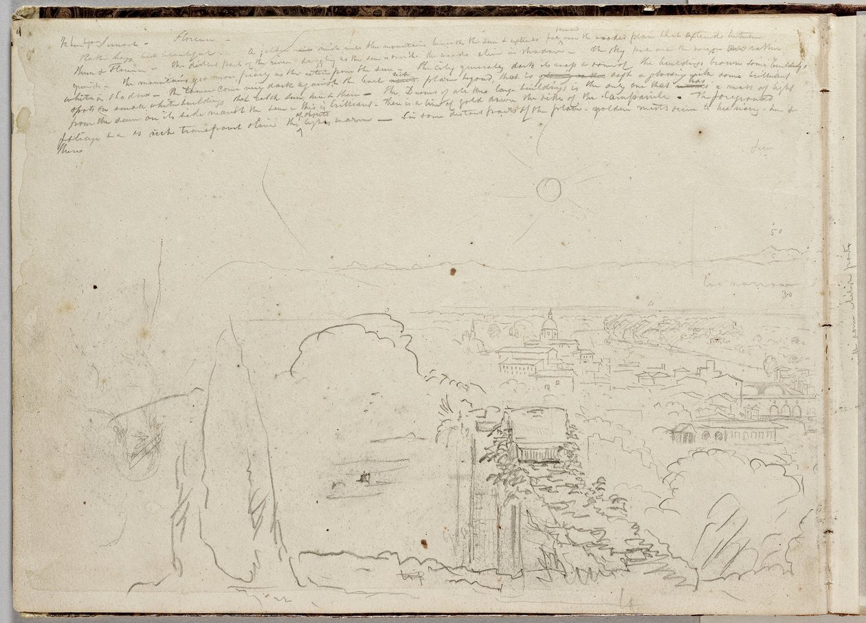 Panorama of Florence, c.1831 by Thomas Cole