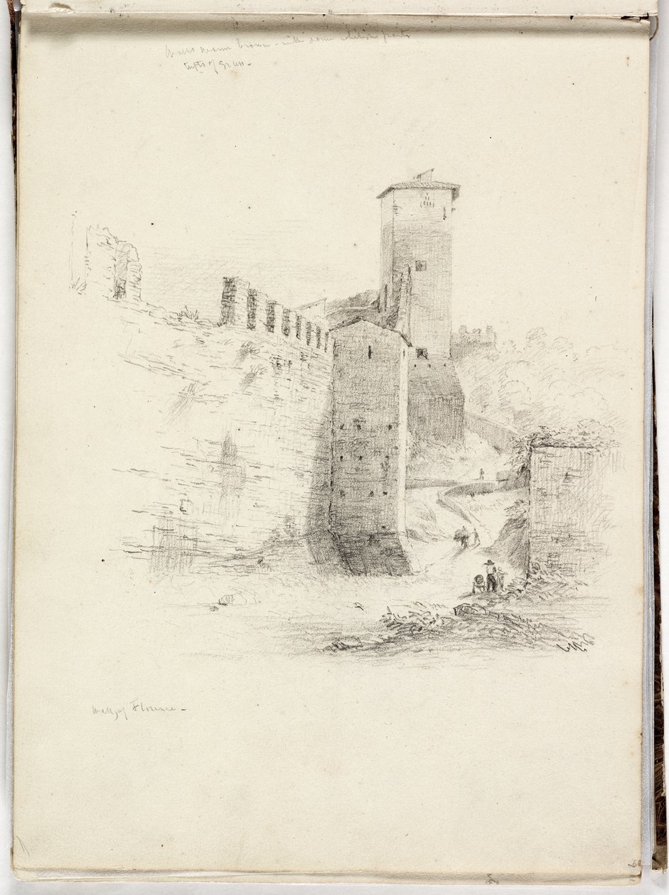 Wall of Florence, 1831 by Thomas Cole