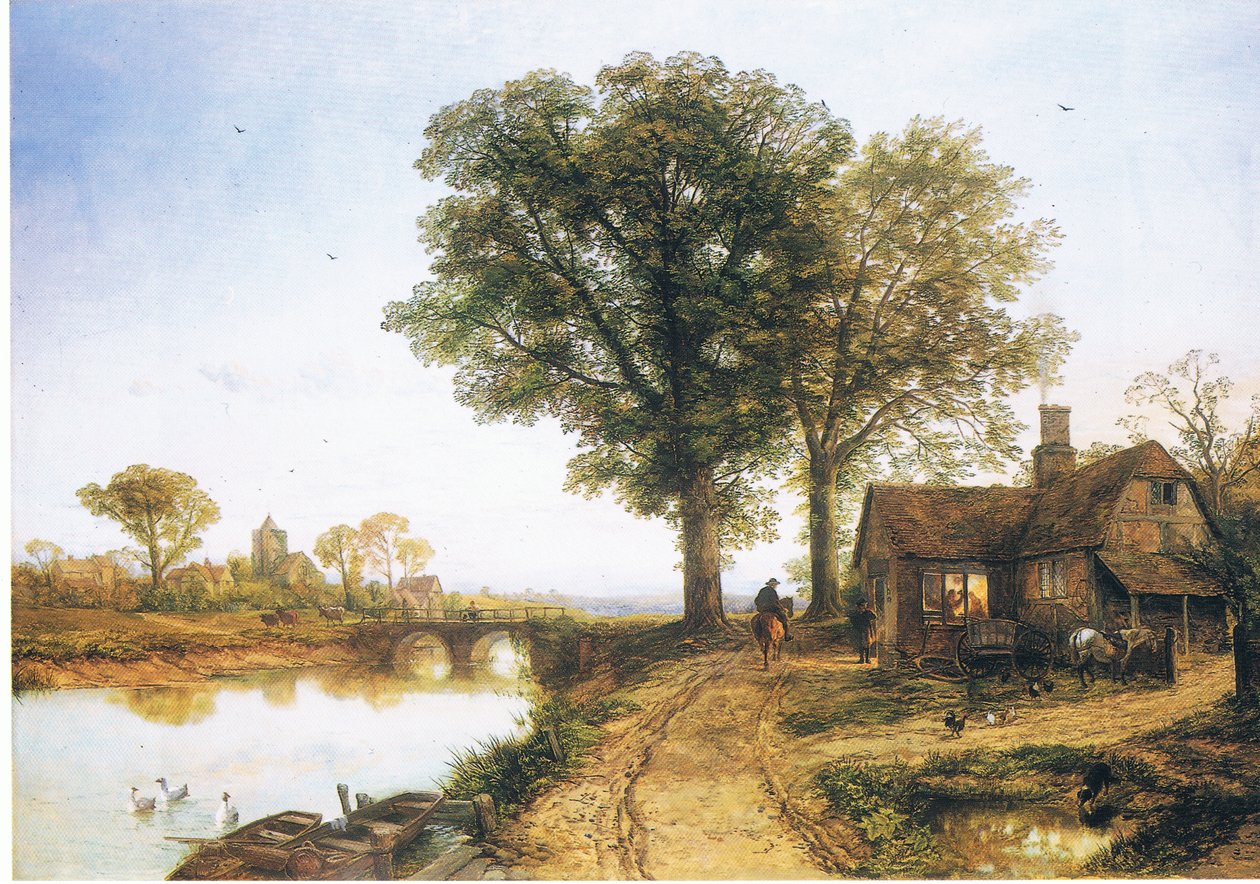 The Village Smithy by Thomas Creswick