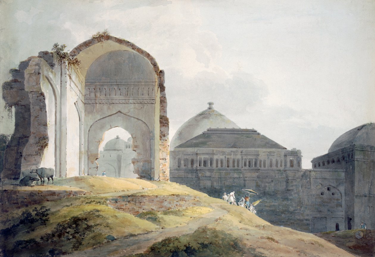 Ruins of the Palace of Madra by Thomas Daniell
