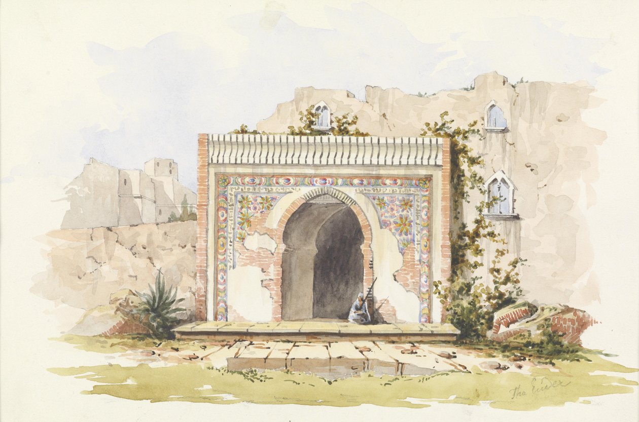 The Bab el-Kasbah in Tangier by Thomas Ender