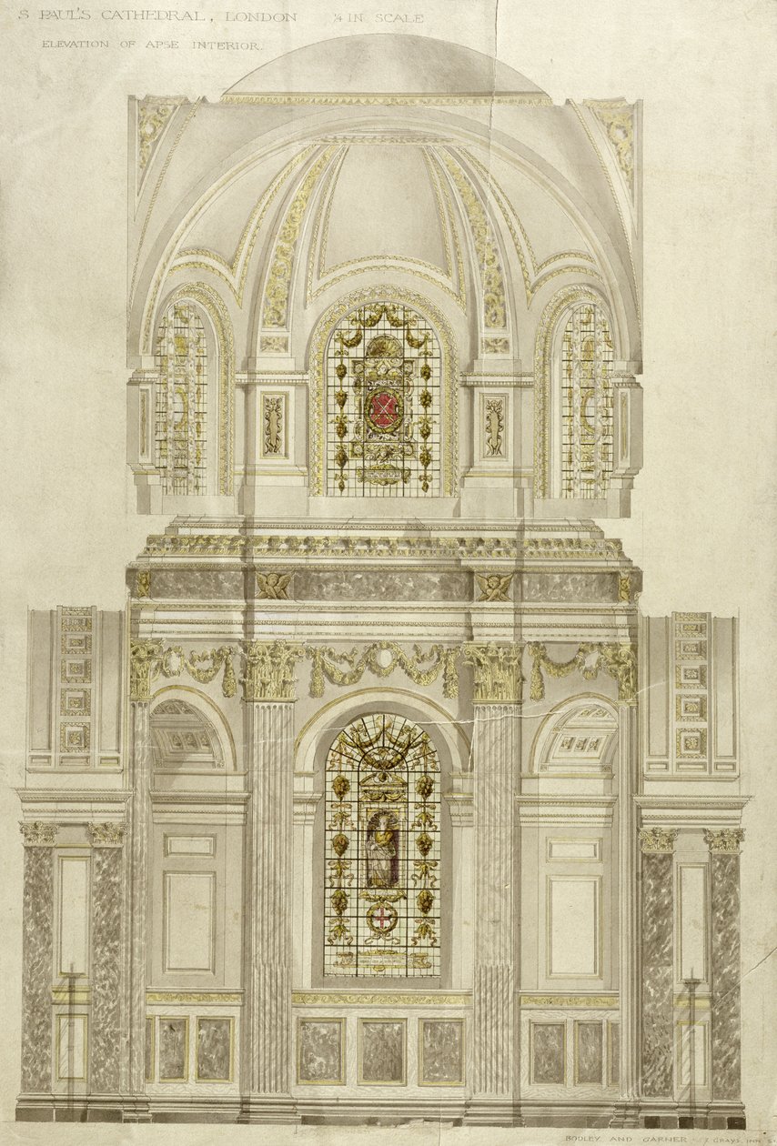 Decorative scheme for the apse of St. Paul