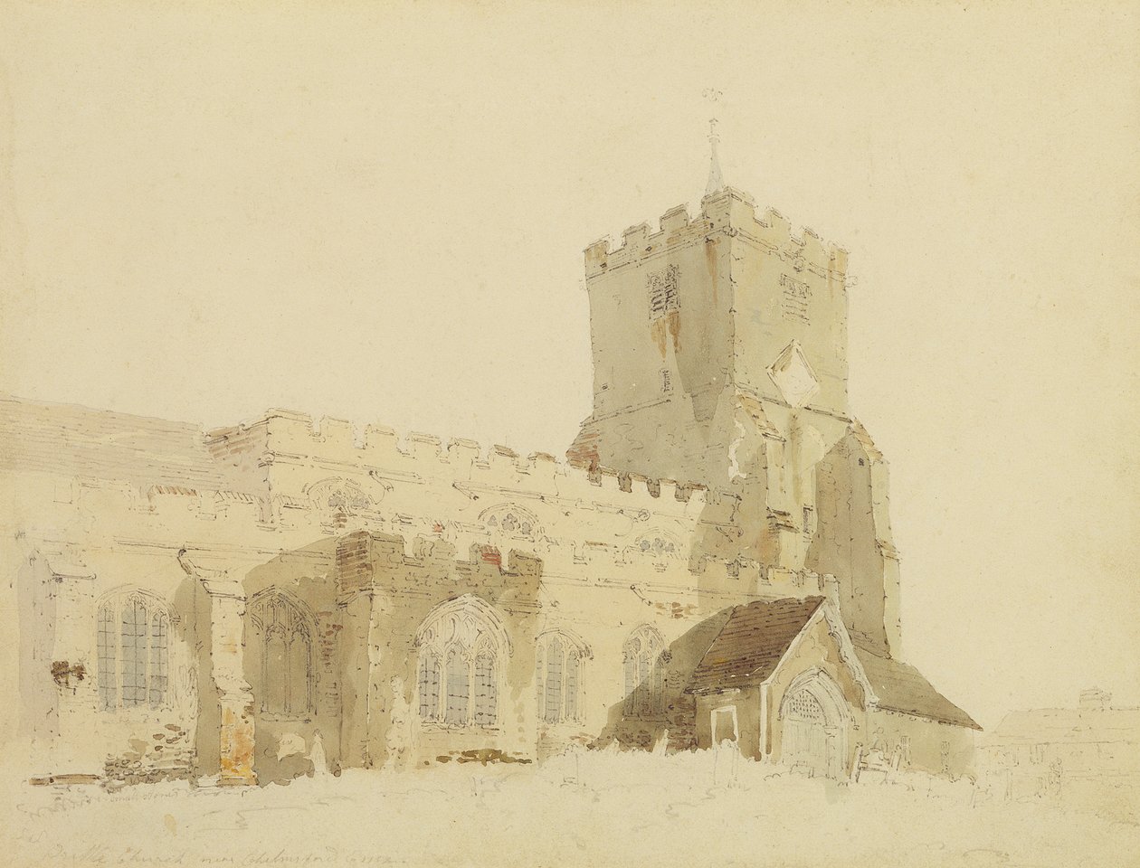 Writtle Church, Essex by Thomas Girtin
