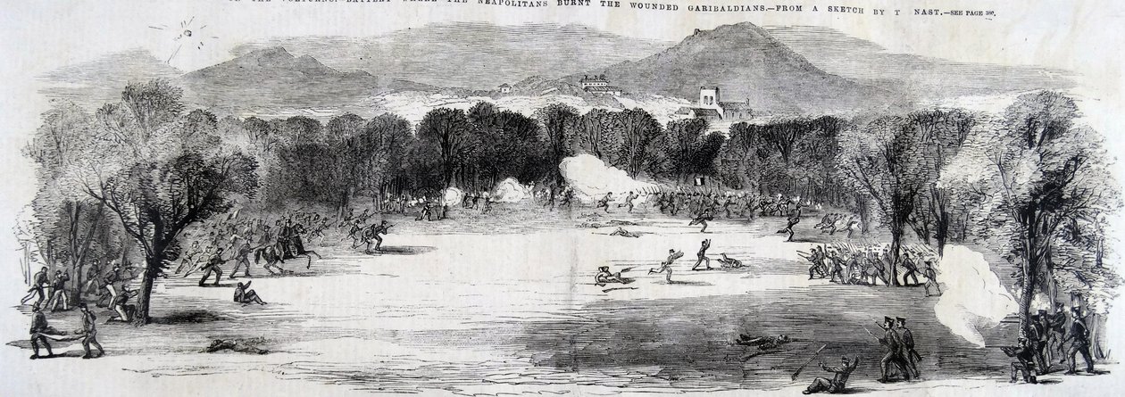 The Battle of the Volturno, 1860 by Thomas Nast