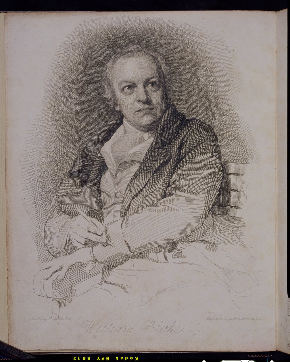 William Blake engraved by Luigi Schiavonetti by Thomas Phillips