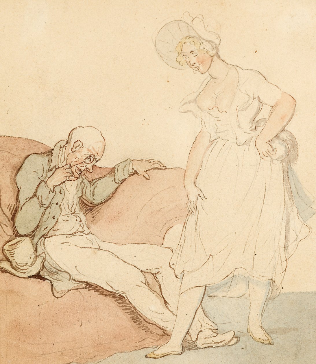 A Pretty Pair by Thomas Rowlandson