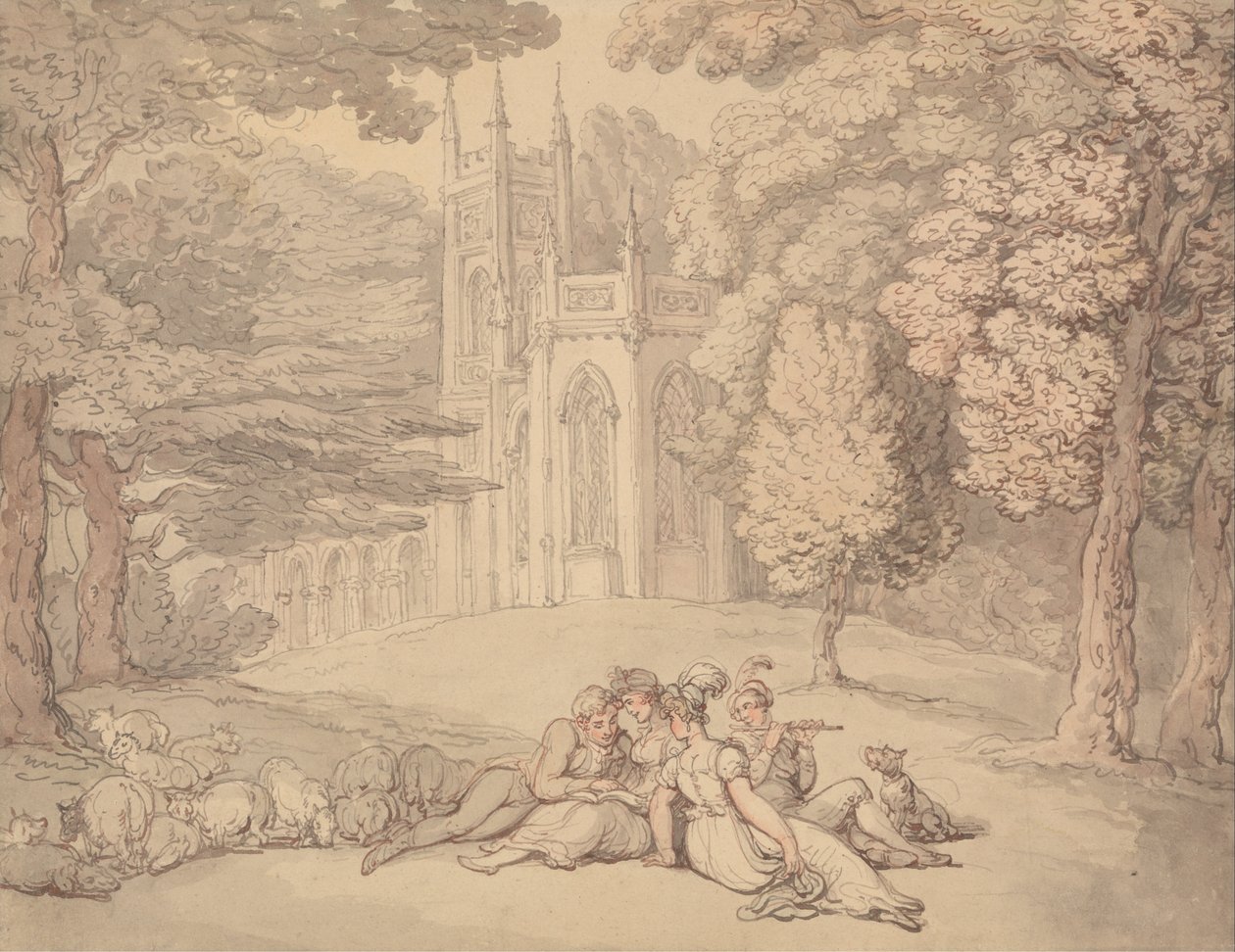A Summer Idyll by Thomas Rowlandson