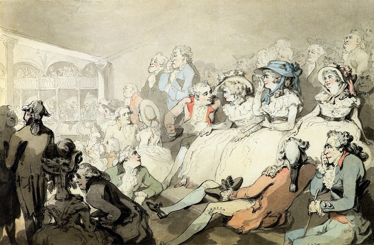 An Audience Watching a Play, c.1785 by Thomas Rowlandson
