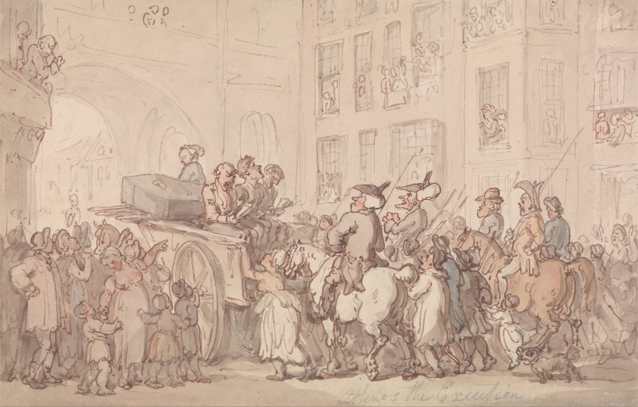 Dr. Syntax Attends the Execution by Thomas Rowlandson