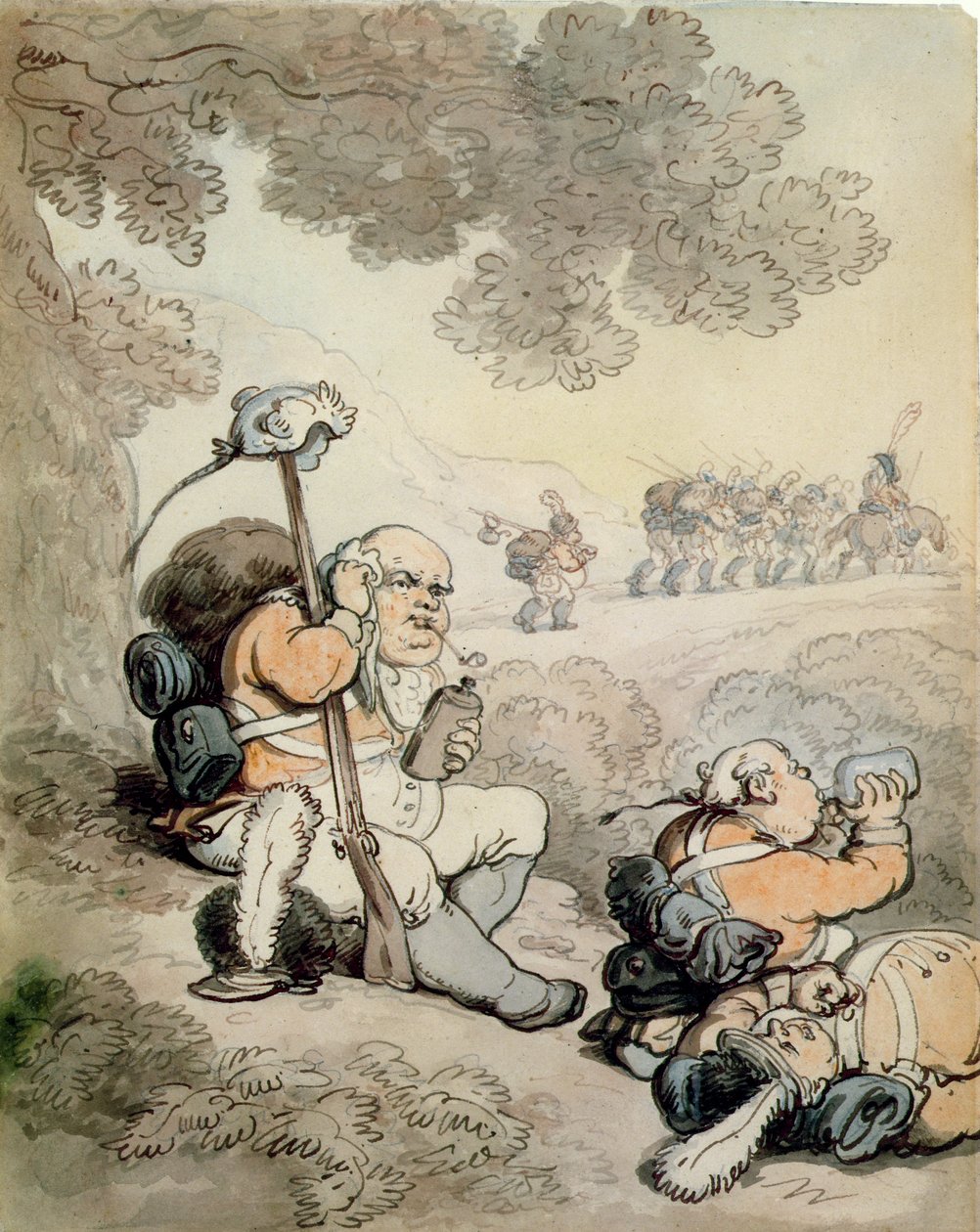 Light Infantry Volunteers, 1804 by Thomas Rowlandson