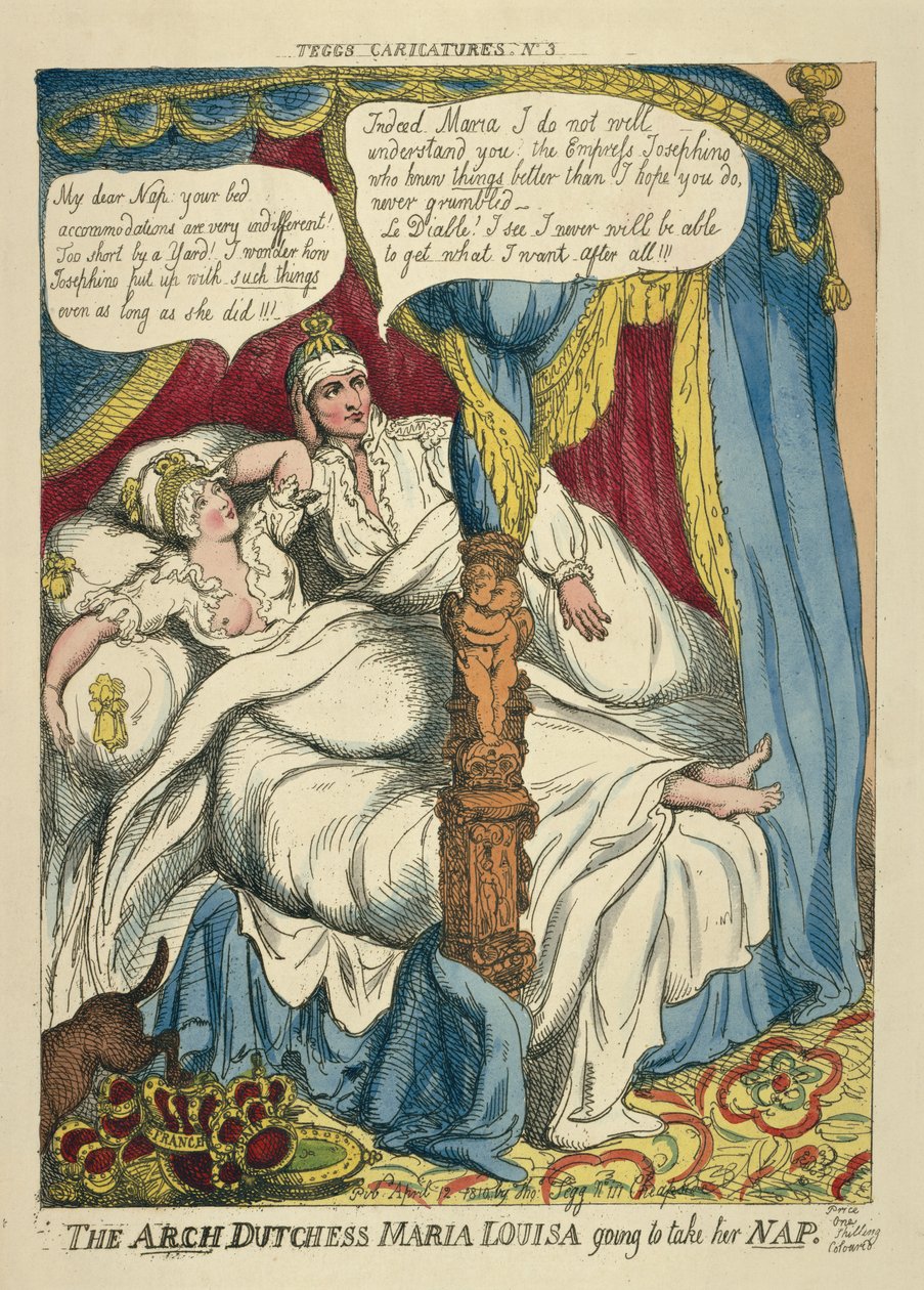 The Archduchess Maria Louisa Going to Take Her Nap by Thomas Rowlandson