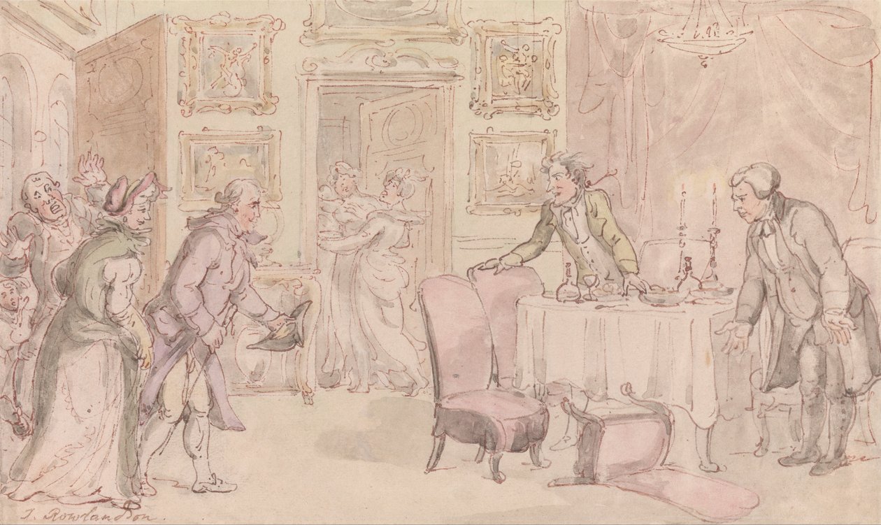 The Vicar of Wakefield: The Surprise by Thomas Rowlandson