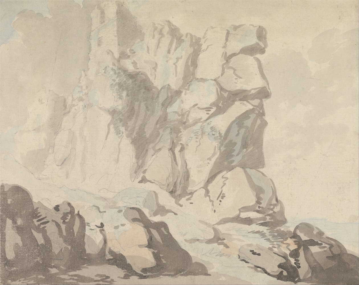 Tintagel Castle by Thomas Rowlandson