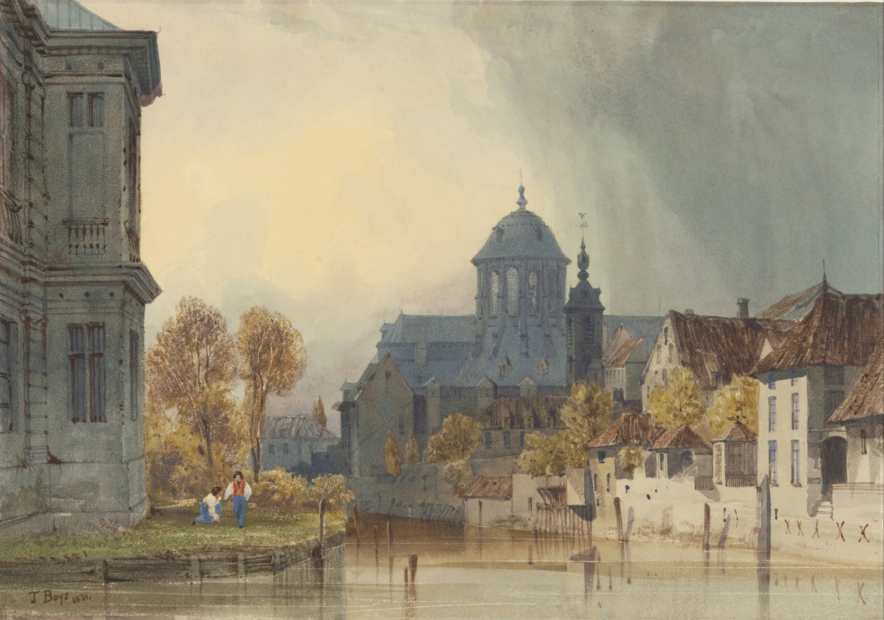 A View of the Church of Our Lady of Hanswijk, Mechelen, Belgium by Thomas Shotter Boys