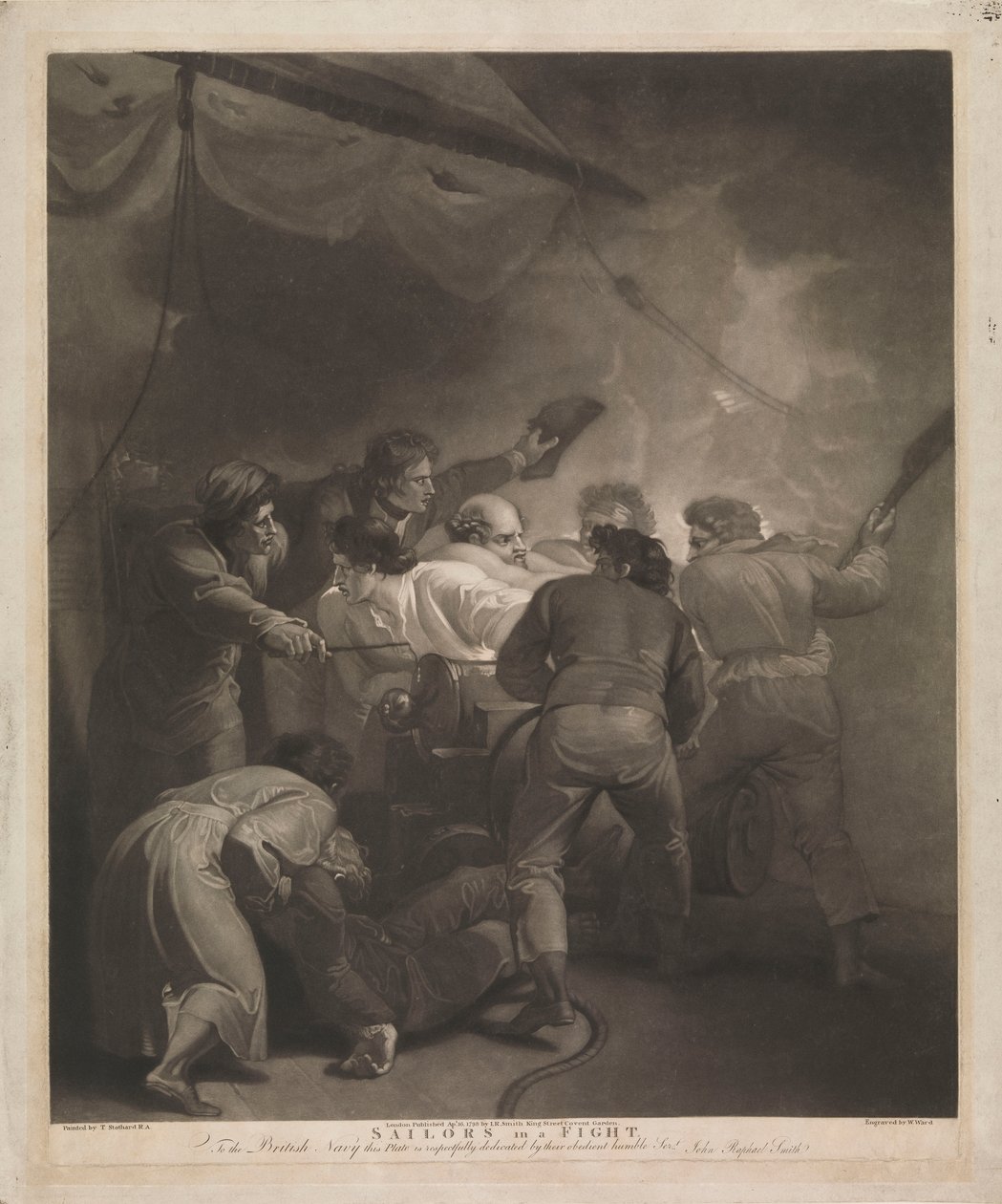 Sailors in a fight by Thomas (after) Stothard