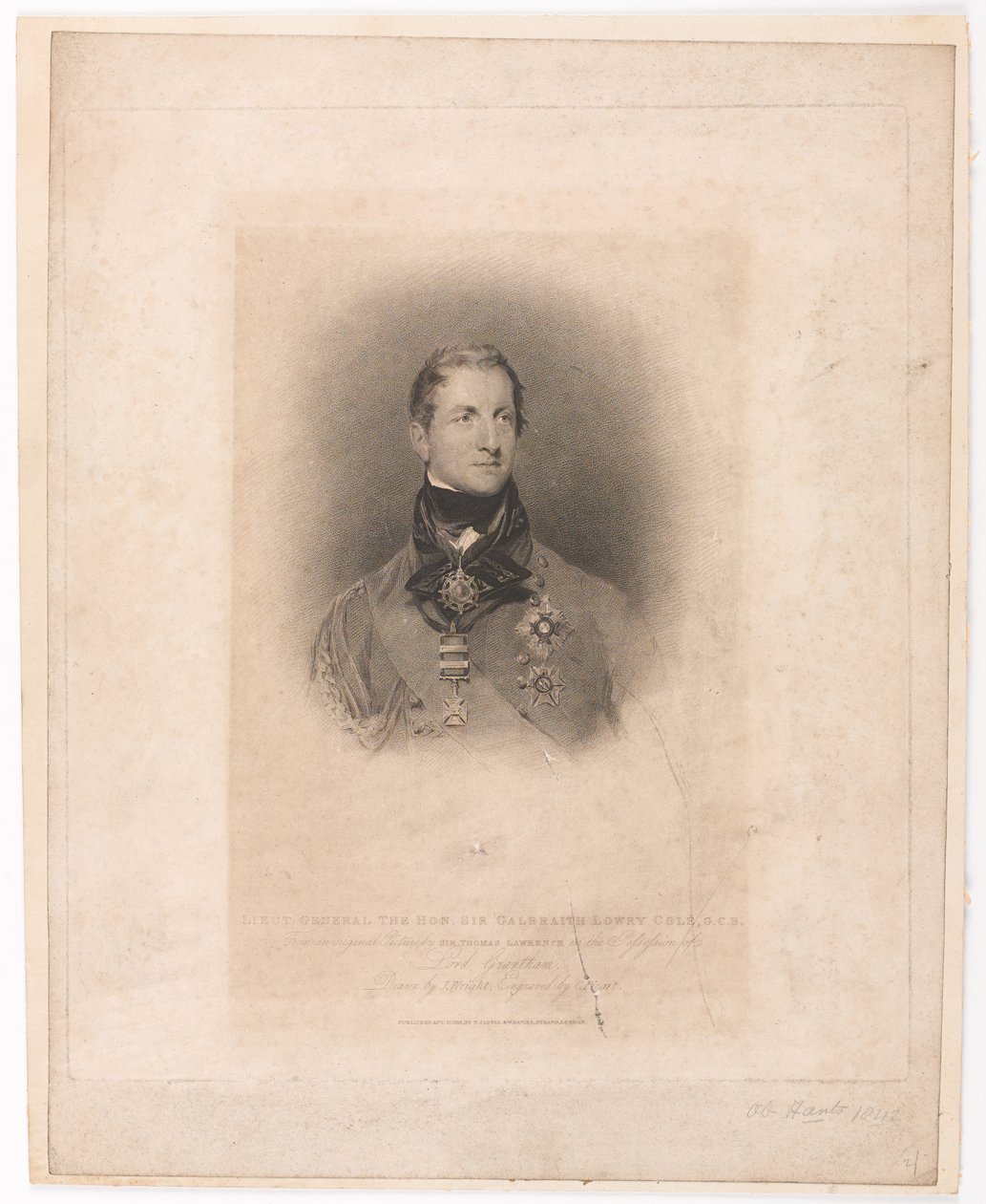Lieut General The Hon Sir Galbraith Lowry Cole GCB