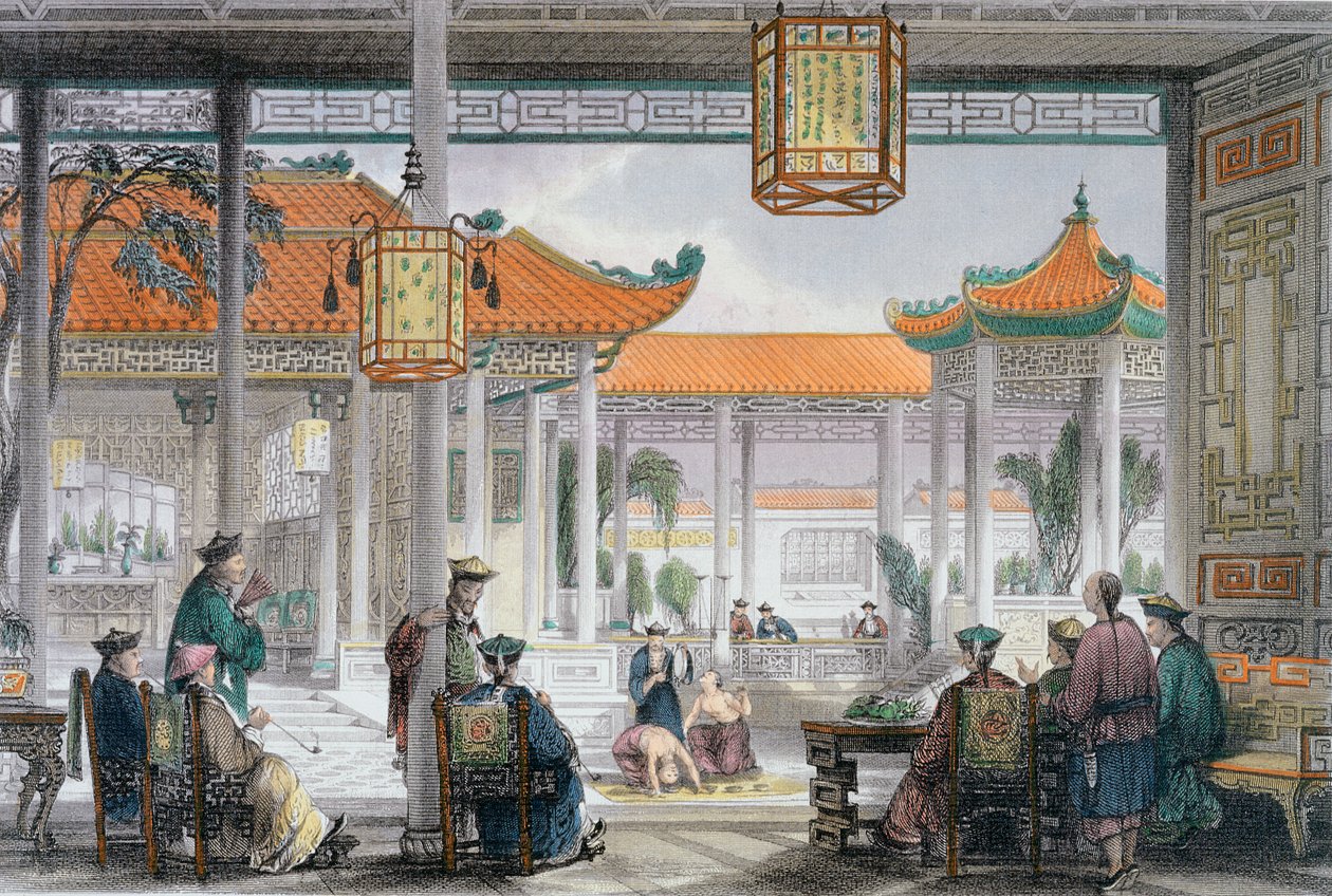 Jugglers Exhibiting in the Court of a Mandarin