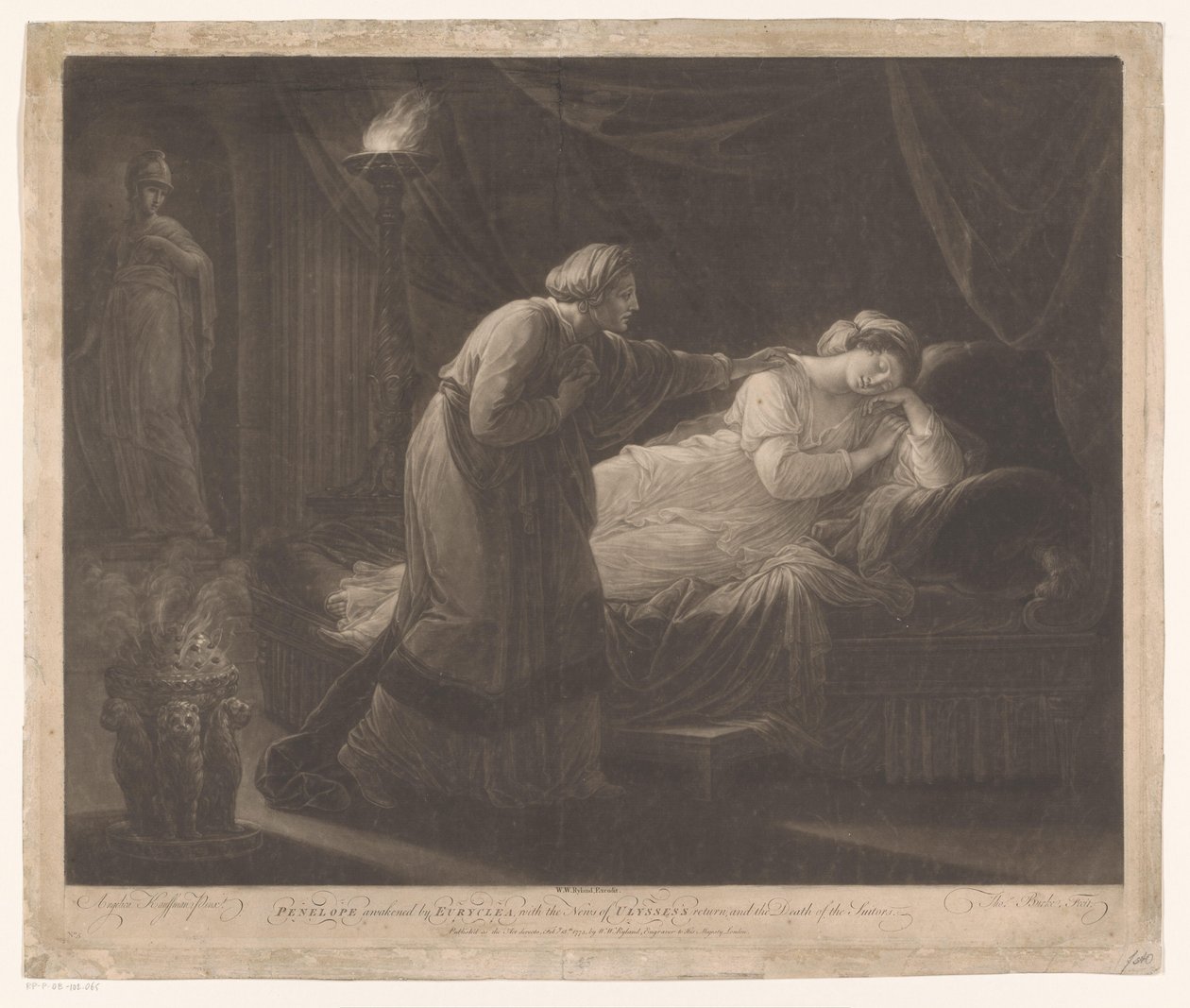 Penelope Awakened by Euryclea by Thomas Burke
