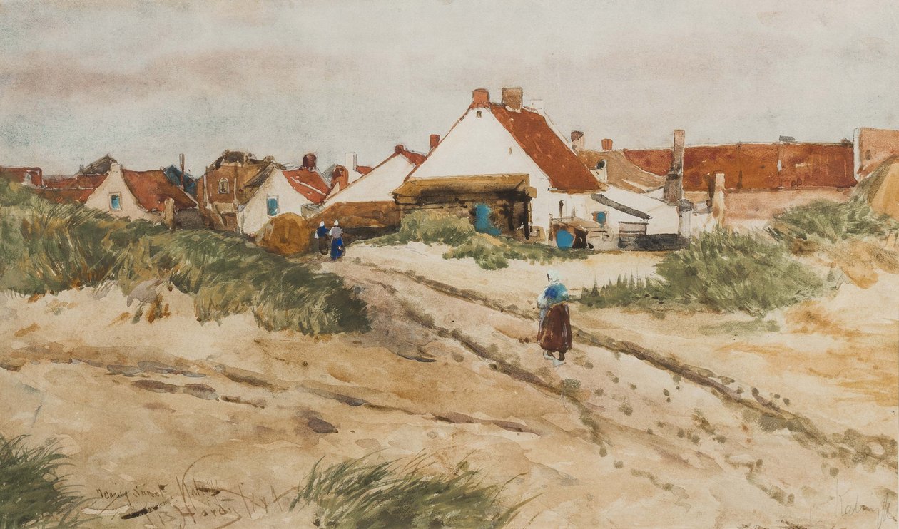 Nearing Sunset, Katwijk, Holland by Thomas Bush Hardy